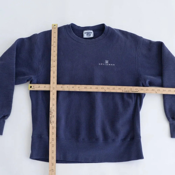 Vintage Lee Crossgreen Navy Seligman Arizona Embroidered Crew Neck Sweater - Picture 3 of 10